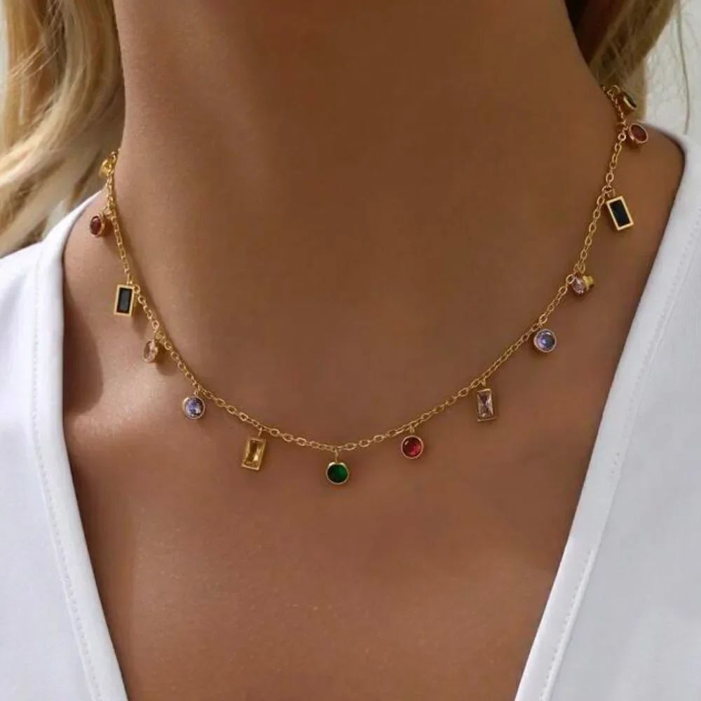 Multicolor gemstone Necklace S951